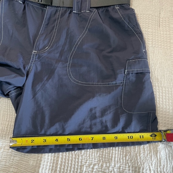 Women's💙🩶Columbia Sandy River Cargo Shorts with Adjustable Belt,Medium Navy Blue - Picture 7 of 10